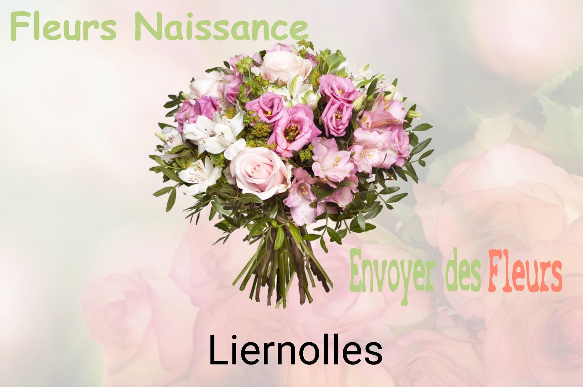 Bouquet de fleurs de naissance livré à Liernolles